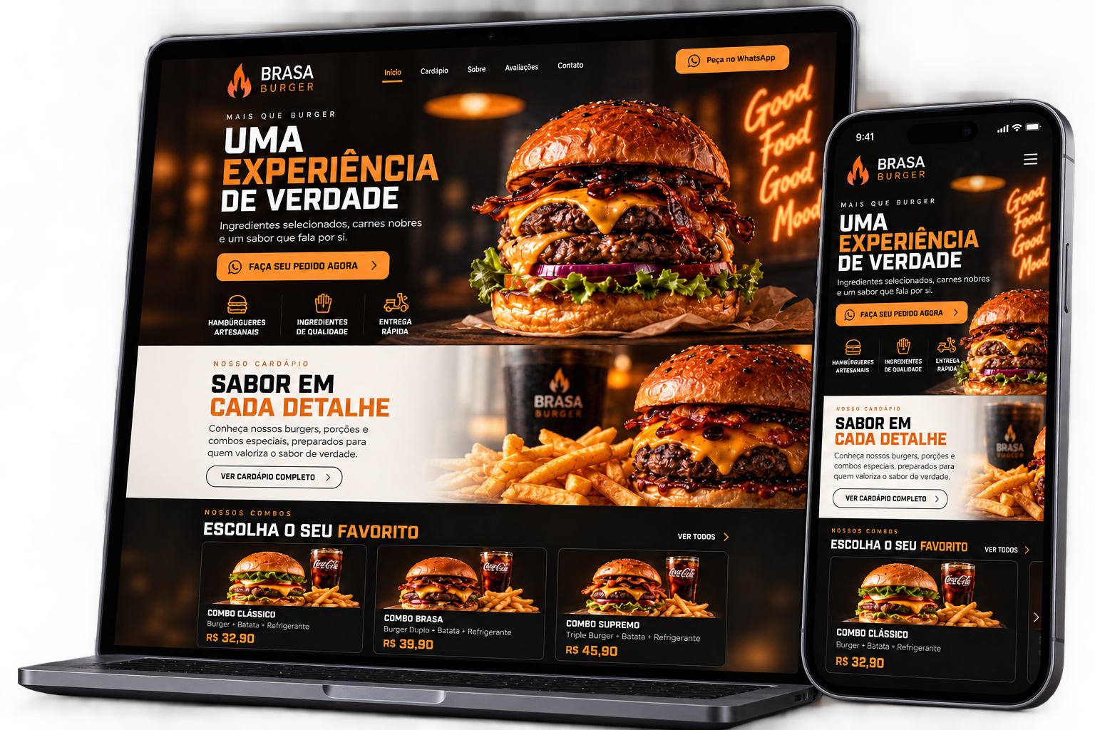 Site Hamburgueria